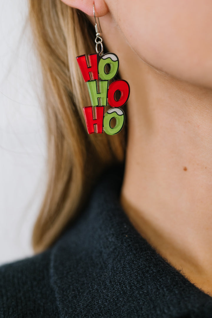 Ho,Ho, Ho Dangle Earrings - 11/14