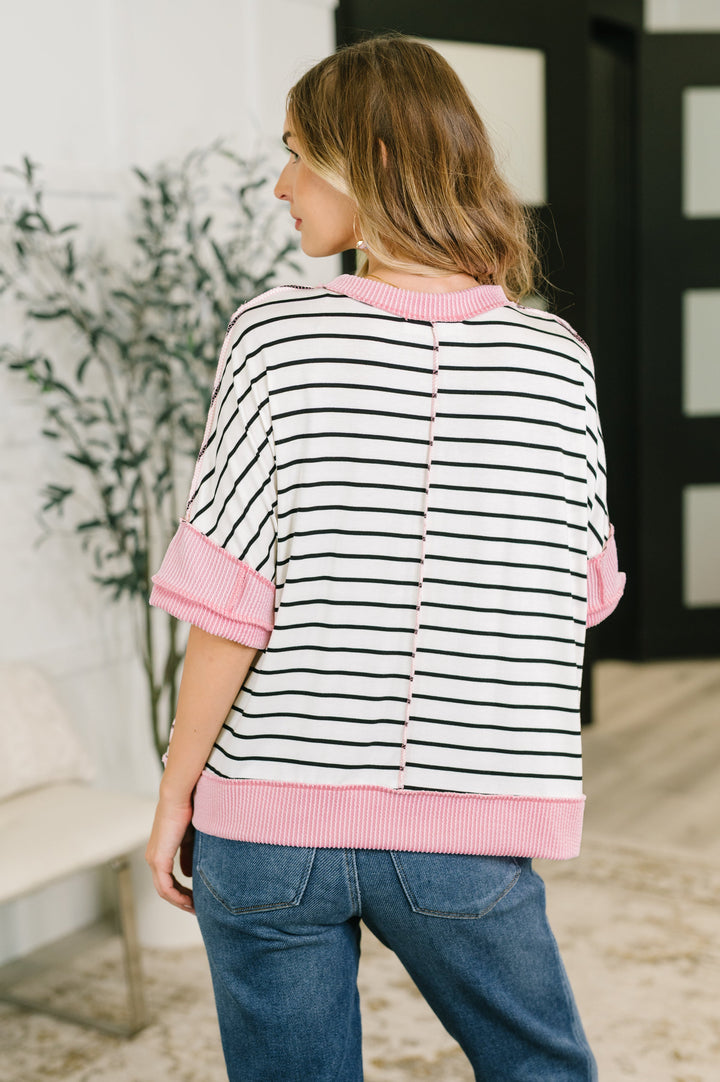 Human Nature Contrast Detailed Top - 7/7