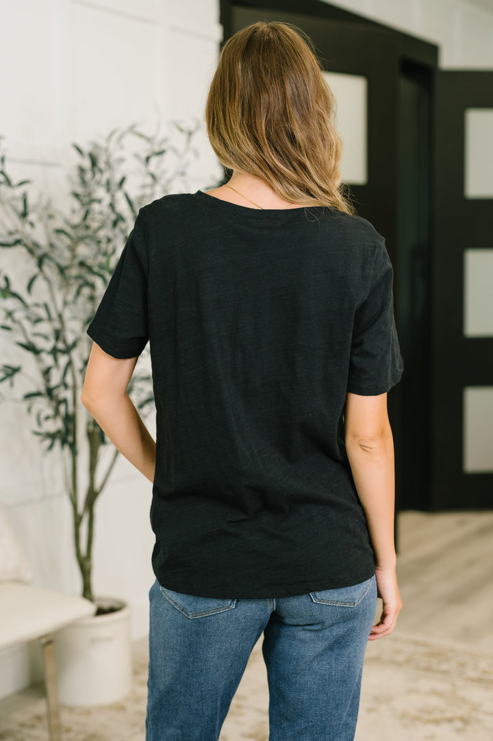 I Don't Have to Choose V-Neck Tee in Black - 7/10