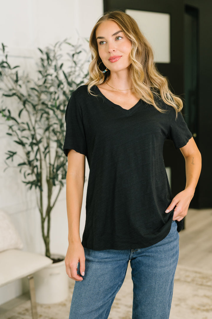 I Don't Have to Choose V-Neck Tee in Black - 7/10