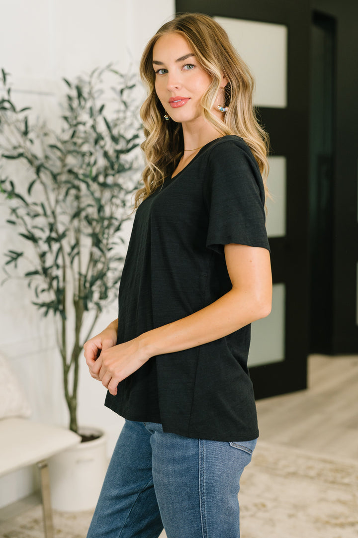 I Don't Have to Choose V-Neck Tee in Black - 7/10