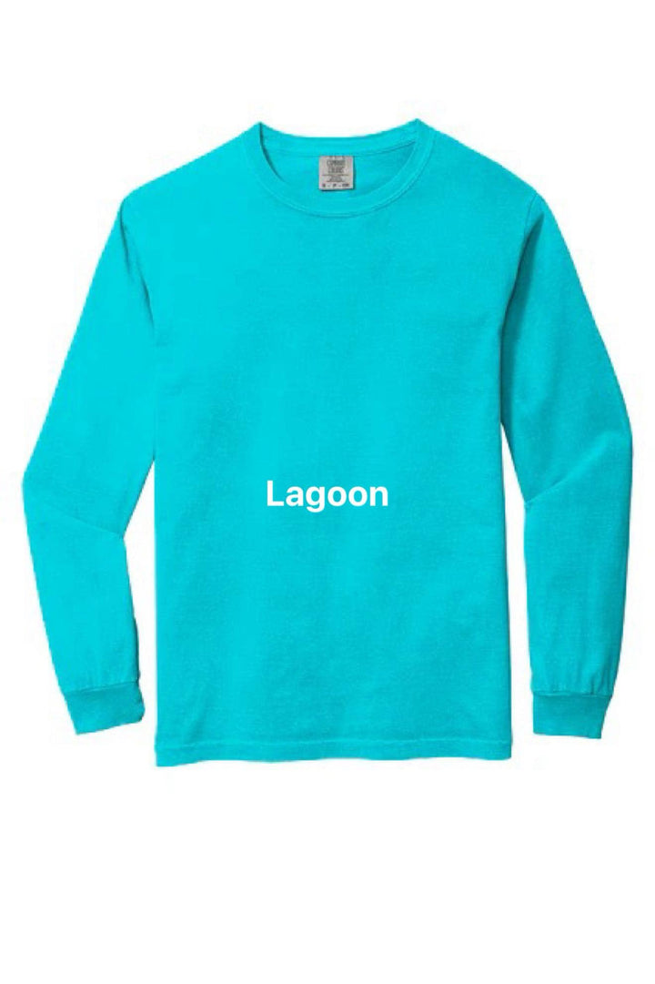 by PrepO: Custom Embroidered Long Sleeve Comfort Colors Tee (Ships in 3 Weeks)