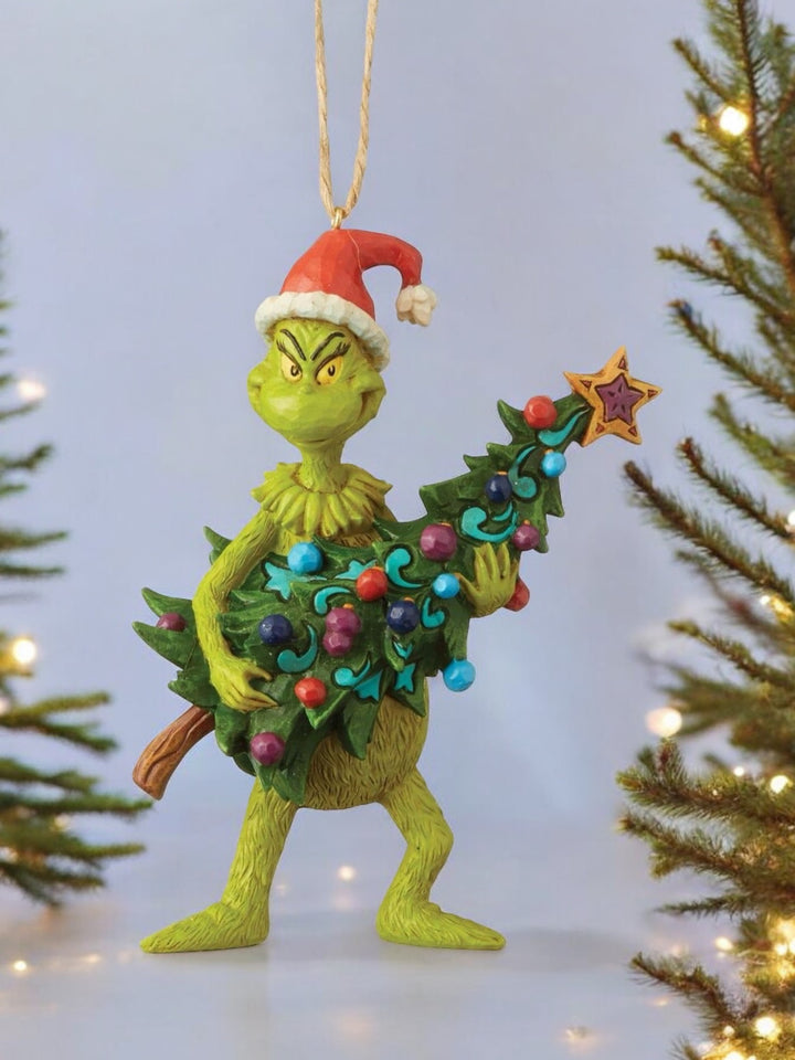 Grinch With Tree Ornament