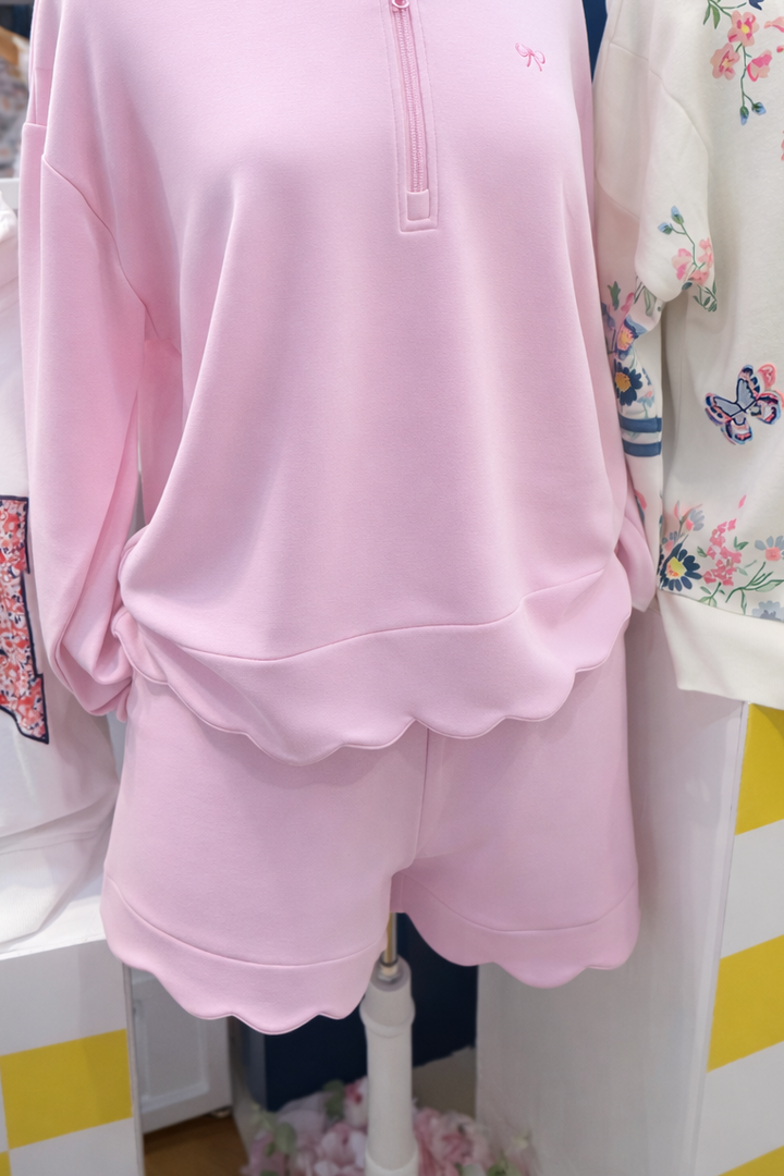 Scalloped Shorts - Blush by Simply Southern