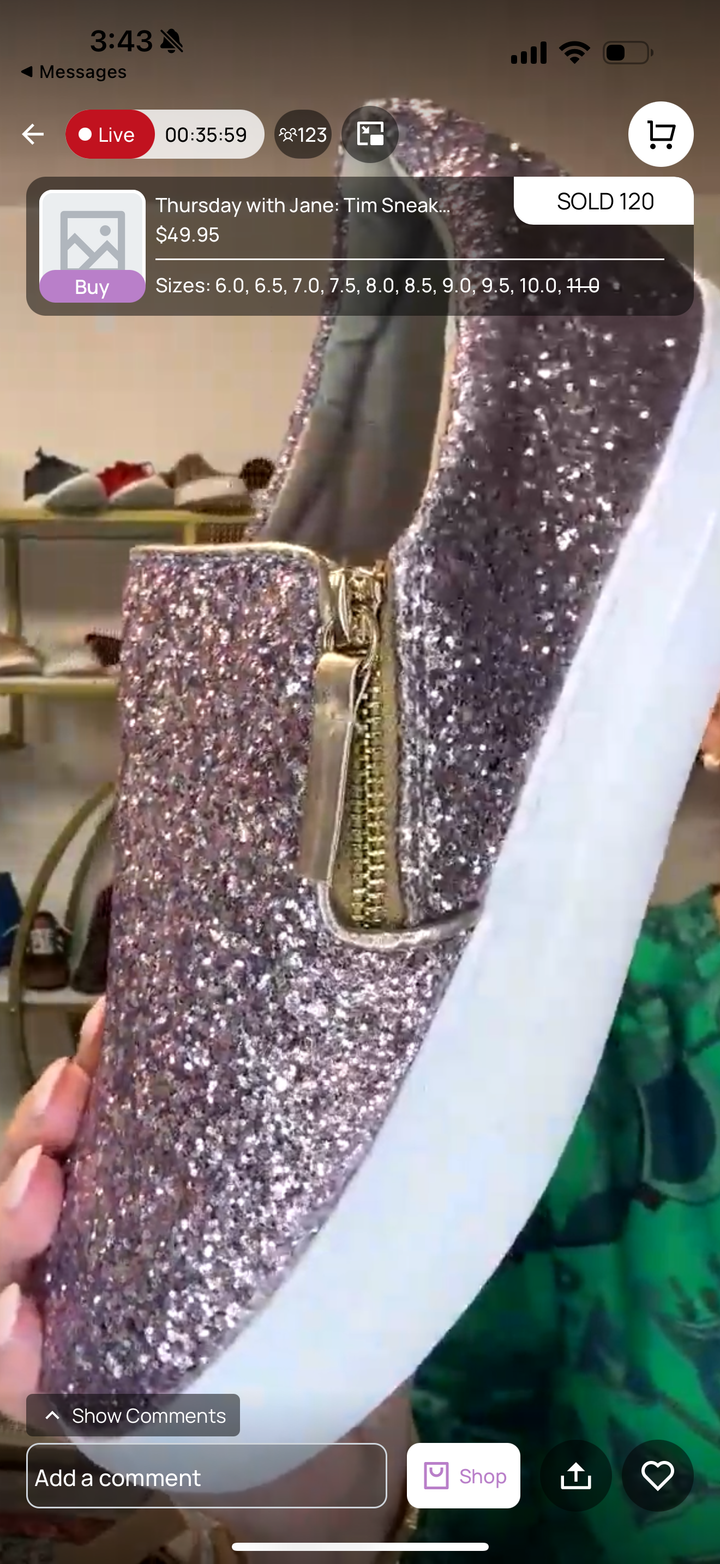 Timothy Sneaker in Rose Gold