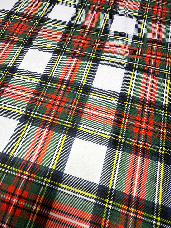 Naughty List Wishes White Plaid by Makeup Junkie (SEPT ARRAY: Ships in 8-10 Weeks)