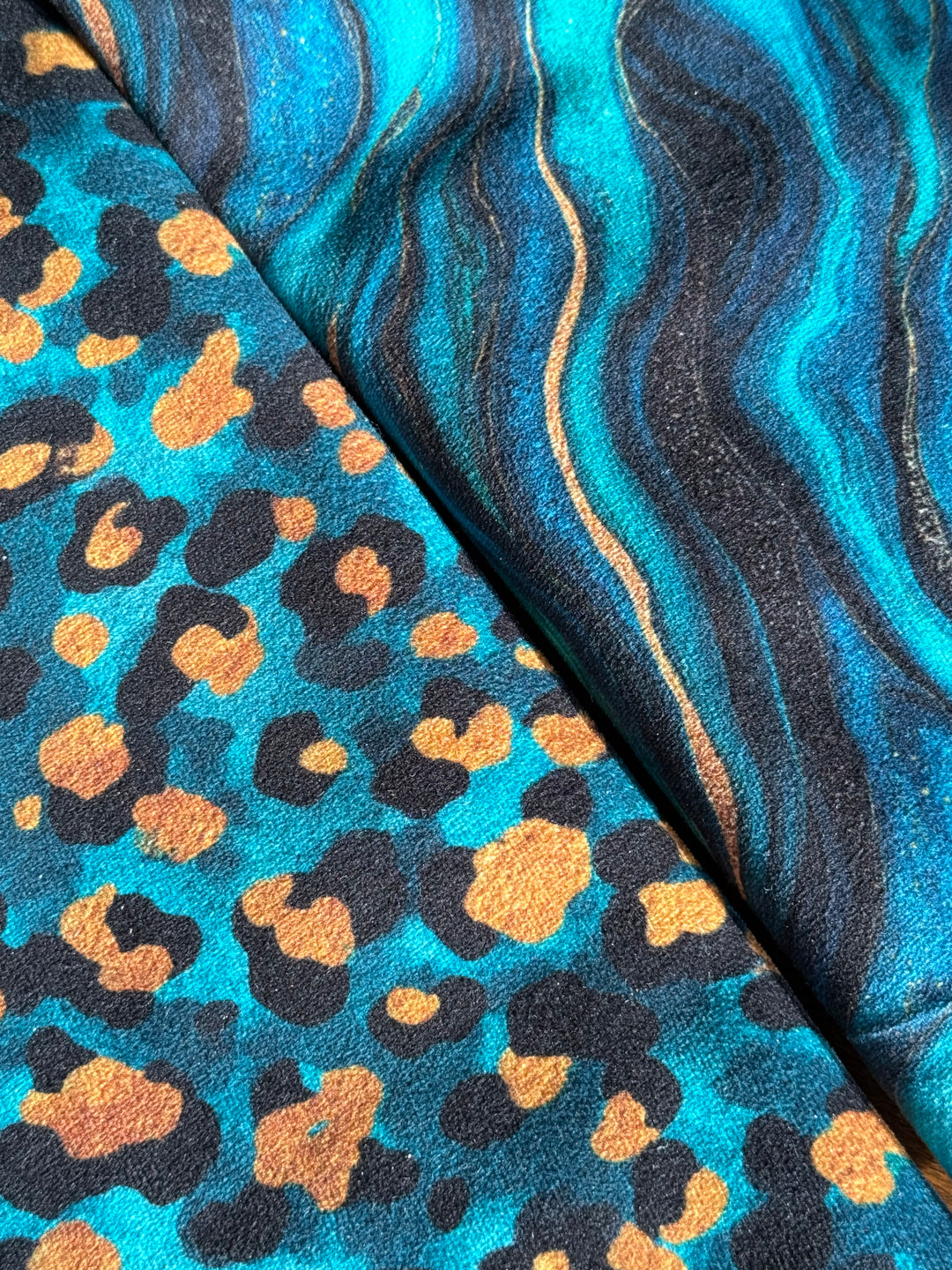 Two-Faced Agate/Teal Leopard by Makeup Junkie (SEPT ARRAY: Ships in 8-10 Weeks)