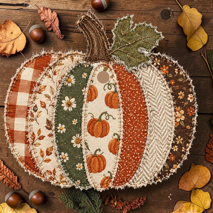 PREORDER: Patchwork Pumpkin Freshie by Bug & Bean Freshies (Ships in 3-4 Weeks)