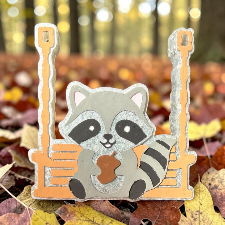 JULY PREORDER: Swinging Raccoon Freshie by Bug & Bean (Ships in 3-4 Weeks)