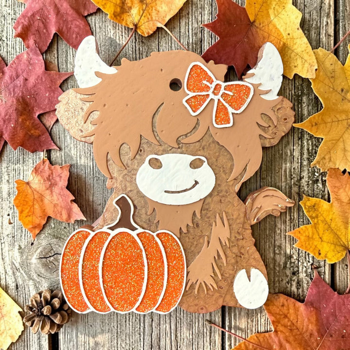 JULY PREORDER: Pumpkin Patch Cow Freshie by Bug & Bean (Ships in 3-4 Weeks)