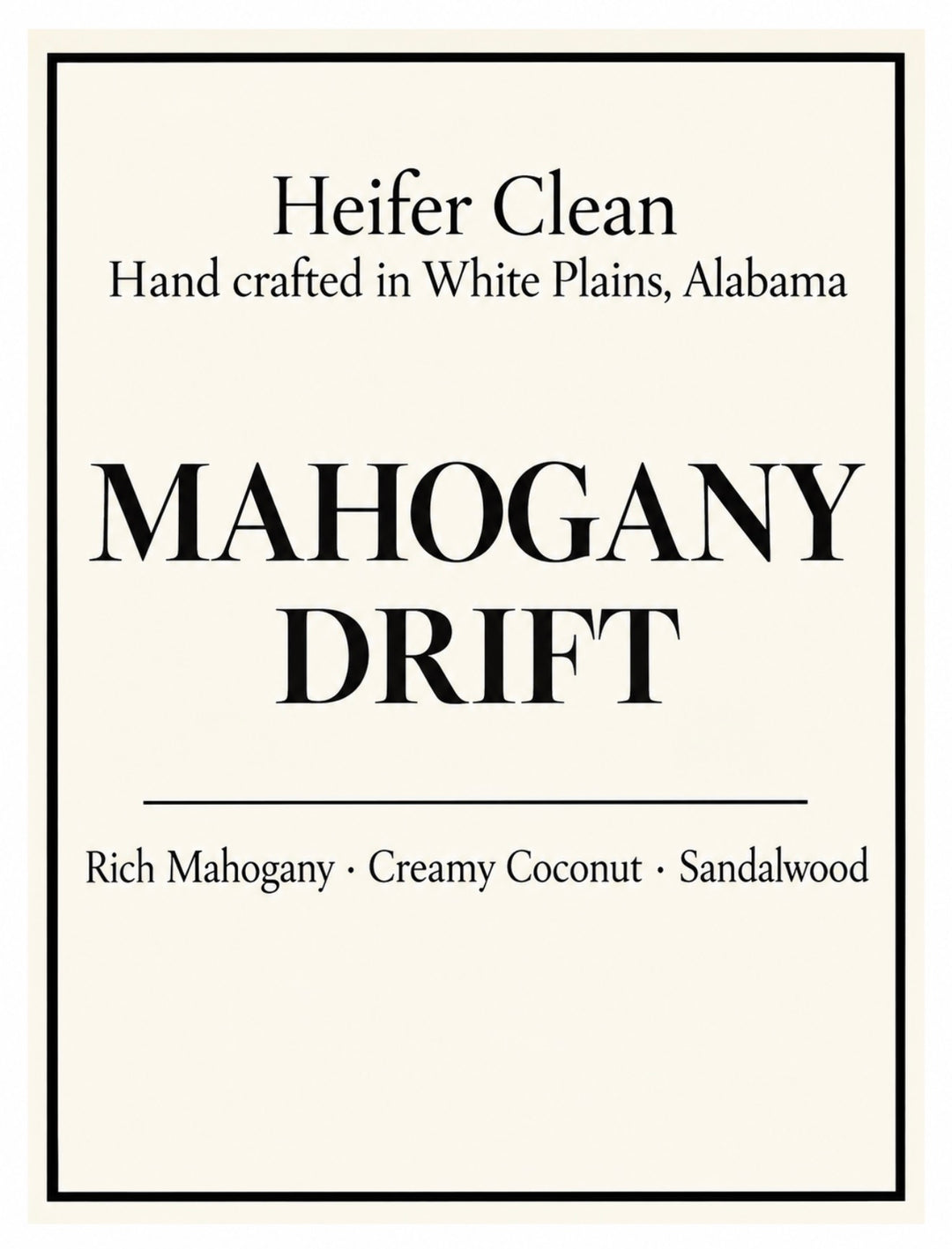 Mahogany Drify Fabric Softener 16oz By Heifer (Ready To Ship)