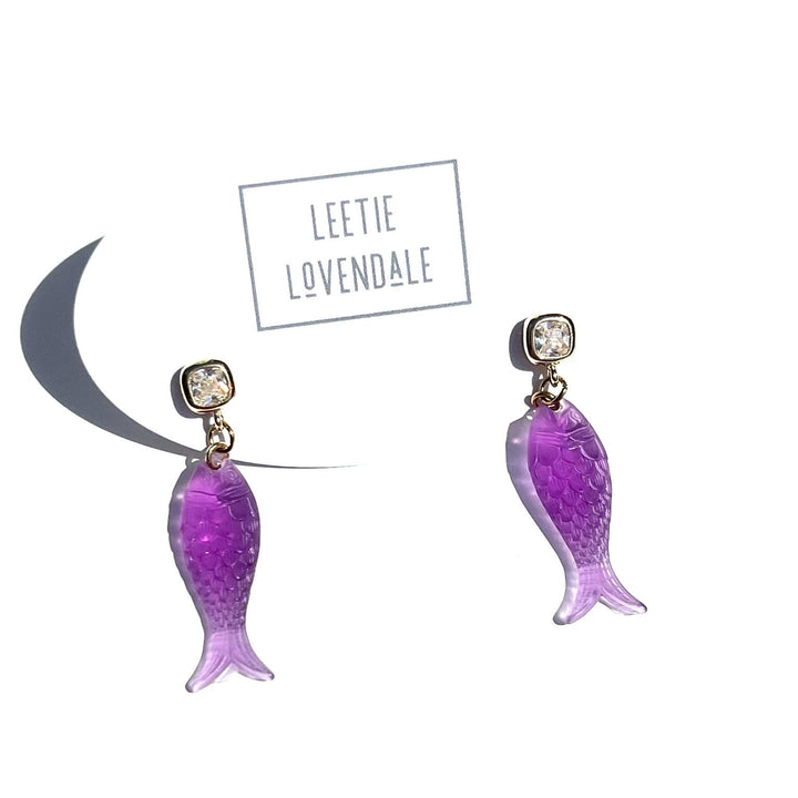 Charming Fish Earrings by Leetie Lovendale (Preorder: Ships in 2-3 Weeks)