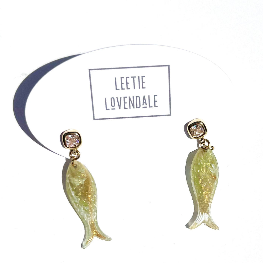 Charming Fish Earrings by Leetie Lovendale (Preorder: Ships in 2-3 Weeks)