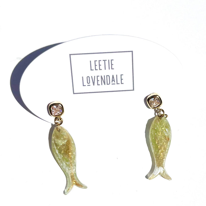 Charming Fish Earrings by Leetie Lovendale (Preorder: Ships in 2-3 Weeks)