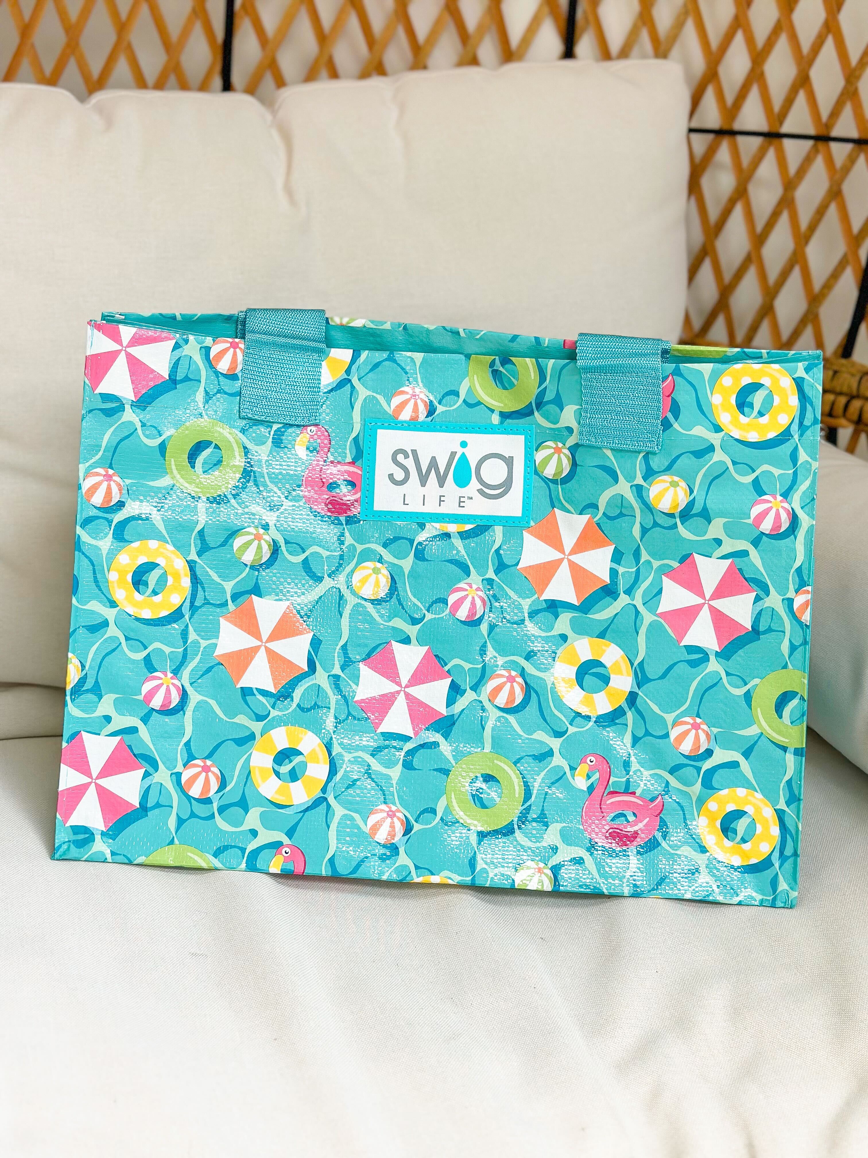 Lazy River Laminated Tote Bag by Swig