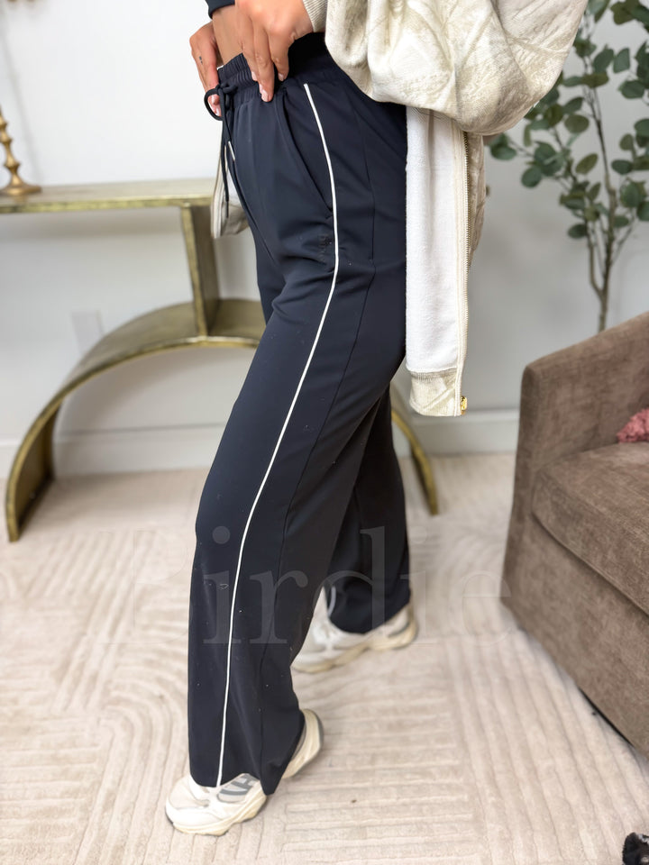 Elevated Cloud Comfort Track Pants in Black by BIRDIE (Ships in 3-4 Weeks)