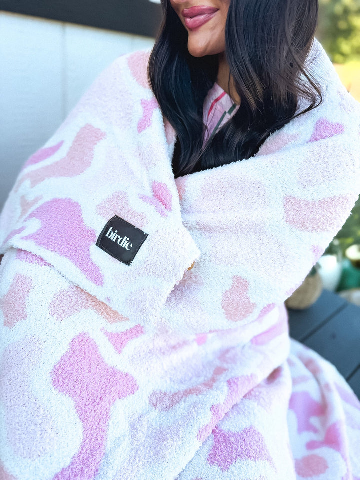 Blanket in Sugar Bloom Duck Camo by BIRDIE (Ships in 3-4 Weeks)