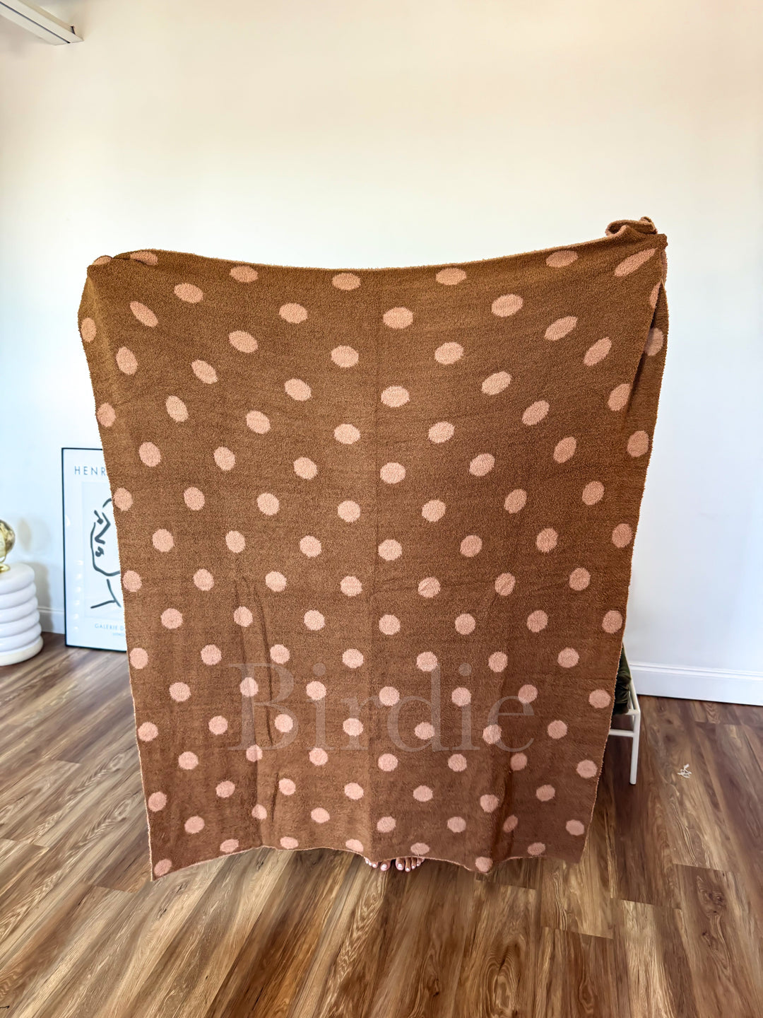 Reversible Blanket in Butter Rum Dot by Birdie (Ships in 2-3 Weeks)
