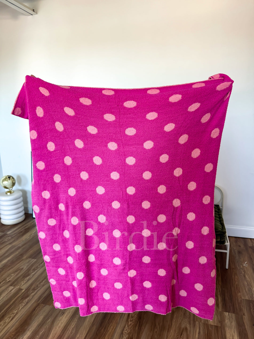Reversible Blanket in Pinky Promise Dot by Birdie (Ships in 2-3 Weeks)