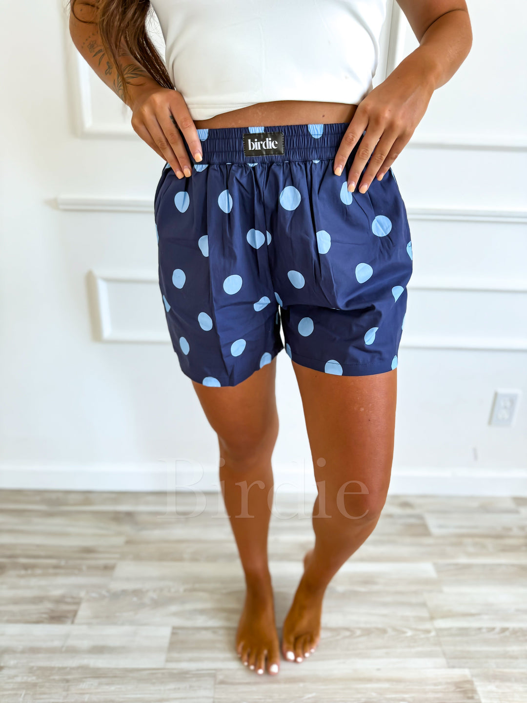 Boxer Shorts in Stadium Sky Dot by Birdie (Ships in 2-3 Weeks)