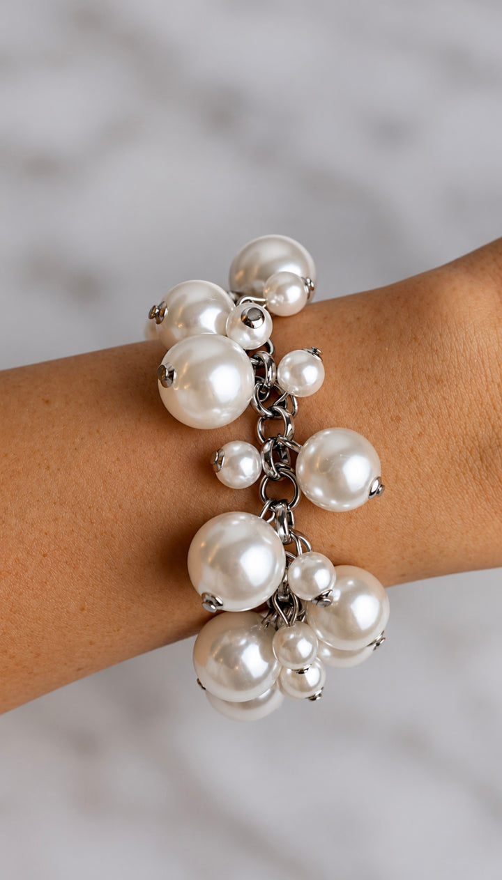 Molly Pearl Bauble Bracelet by Prep Obsessed