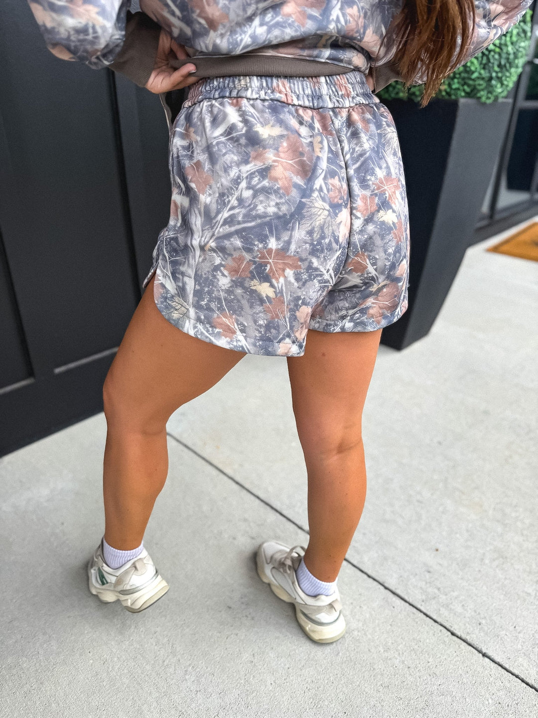 Comfort Terry Shorts in Timber Haze Camo by BIRDIE (Ships in 3-4 Weeks)