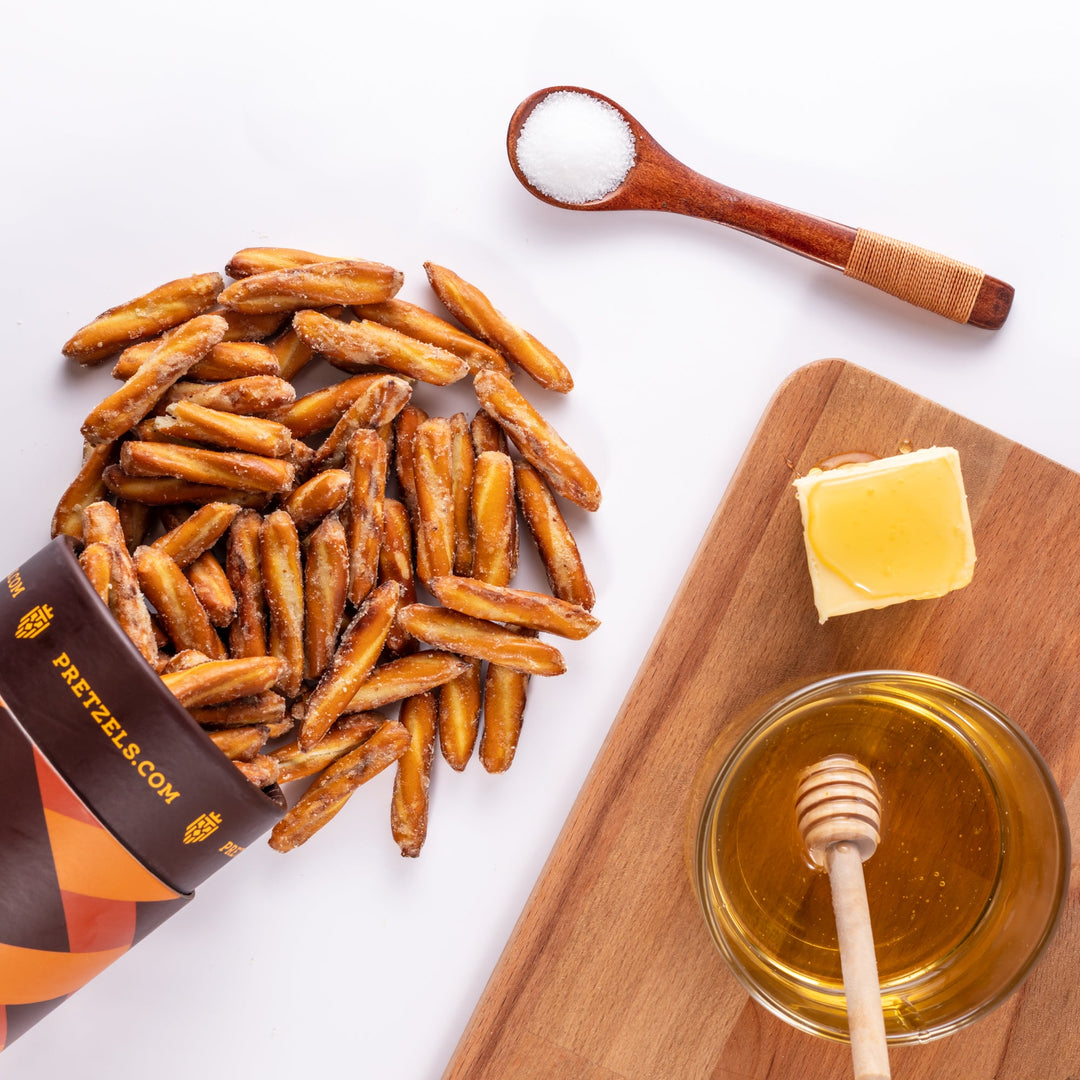 Salted Honey Butter Pretzels - Treats Live