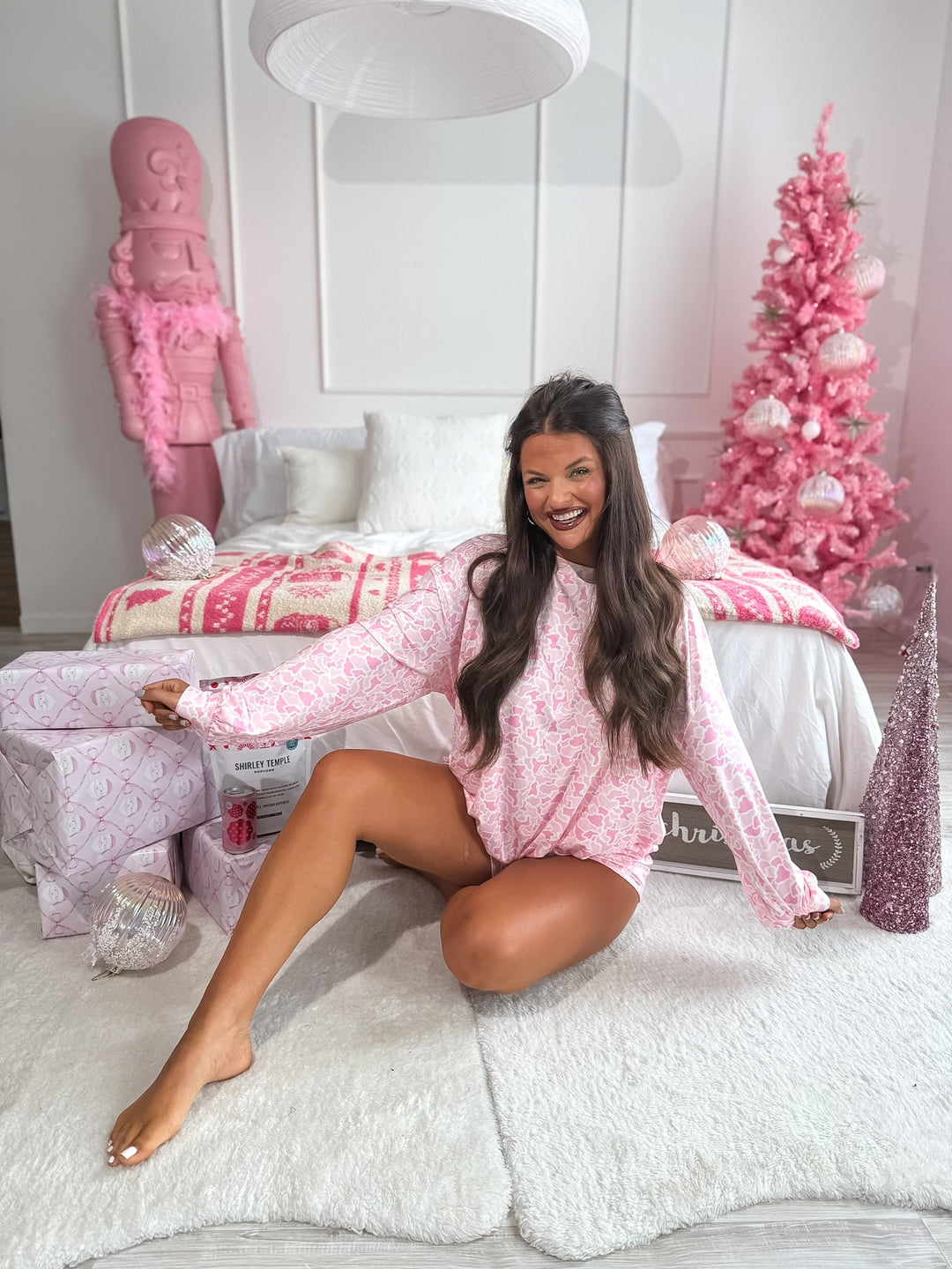 Two Piece Long Sleeve Boxer Set in Sugar Bloom Duck Camo (Sold As Set) by BIRDIE (Ships in 3-4 Weeks)
