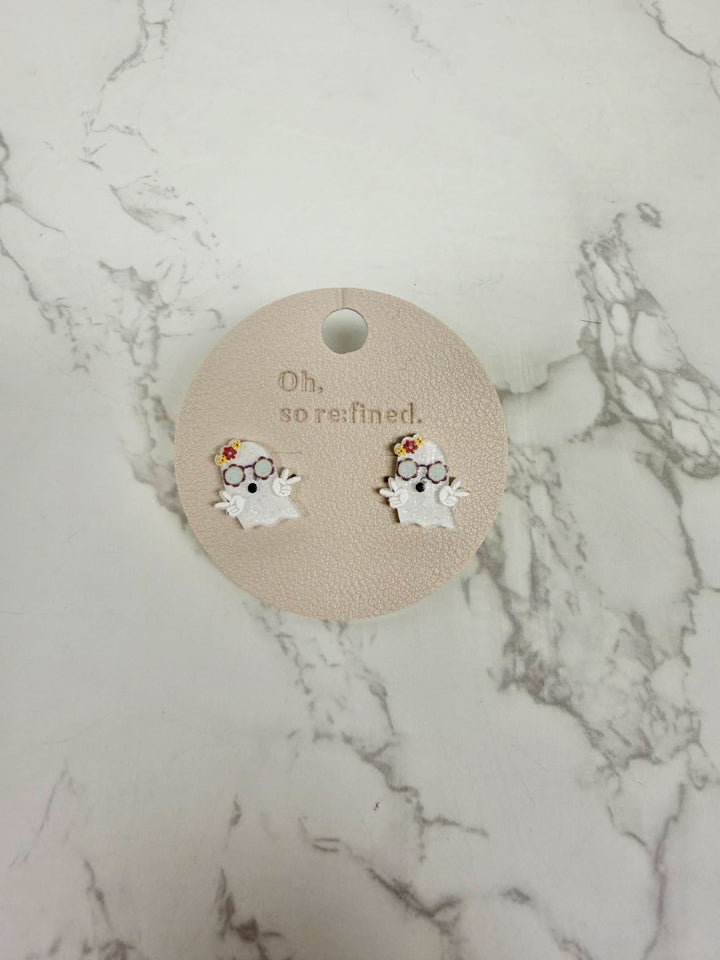 Fun Ghost Post Earrings