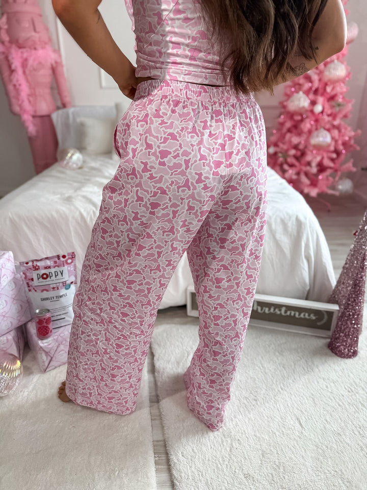 Day Off Boxer Pants in Sugar Bloom Duck Camo by BIRDIE (Ships in 3-4 Weeks)