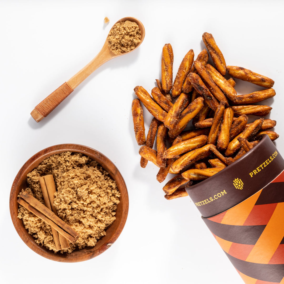 Buttered Cinnamon Sugar Twist Pretzels - Treats Live