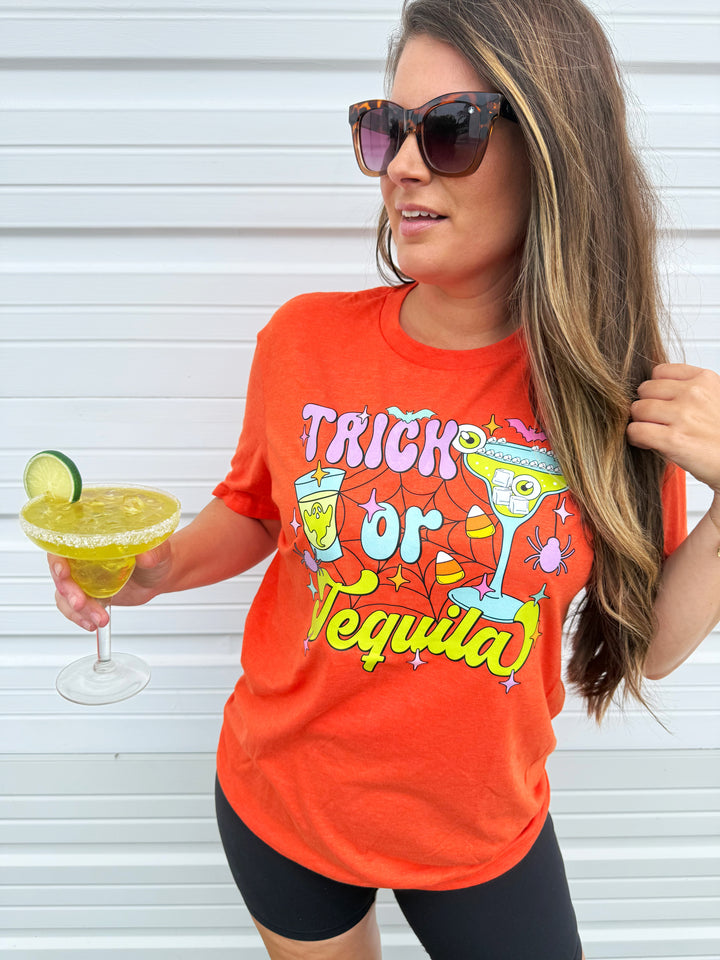 'Trick or Tequila' Graphic Tee (Ships in 1-2 Weeks)