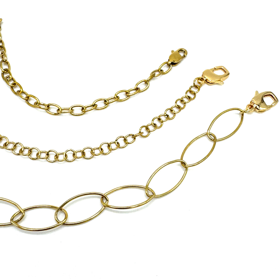 Chain Extenders Kit - Surgical Steel Silver or 18k Gold by Leetie Lovendale (Ships in 2-3 Weeks)