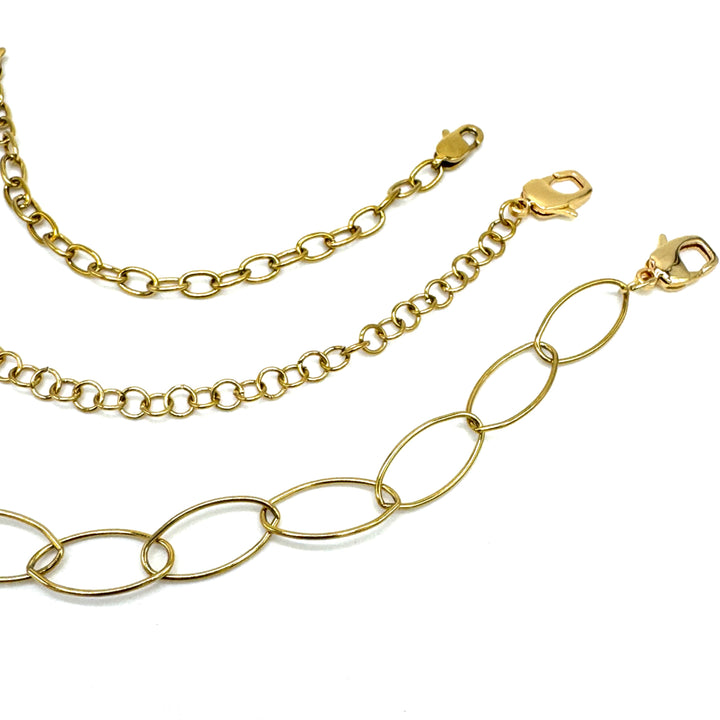 Chain Extenders Kit - Surgical Steel Silver or 18k Gold by Leetie Lovendale (Ships in 2-3 Weeks)