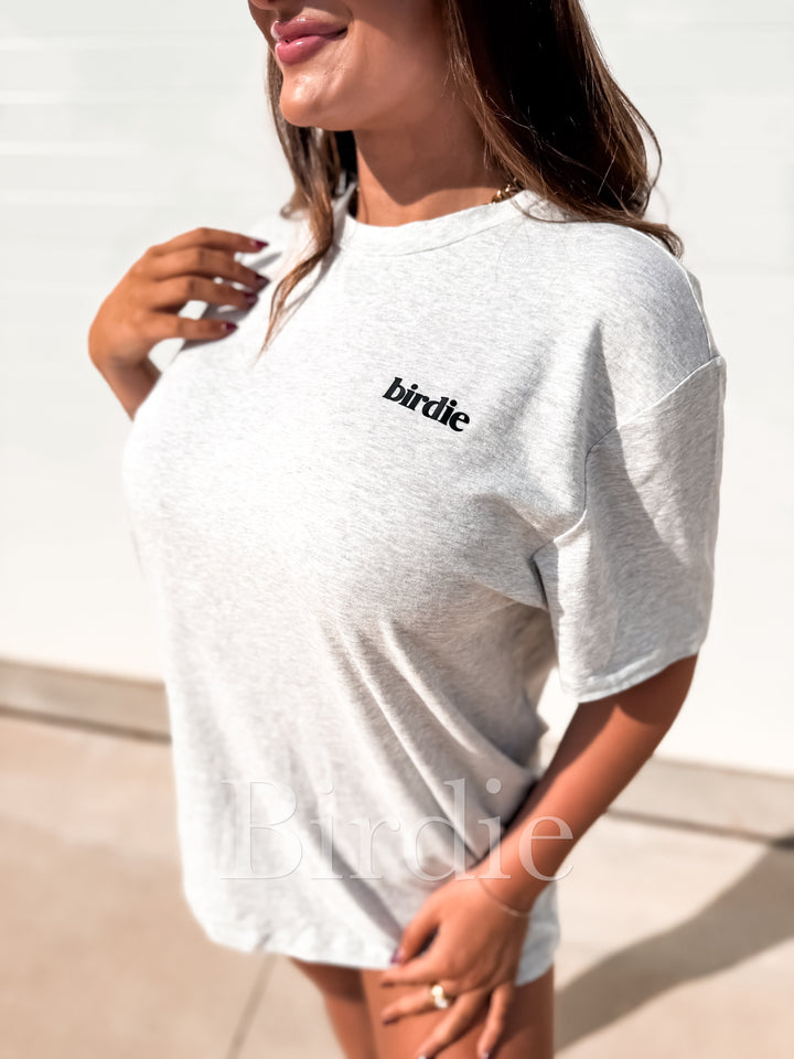 Motion Relaxed Tee in Heather Gray by Birdie (Ships in 2-3 Weeks)