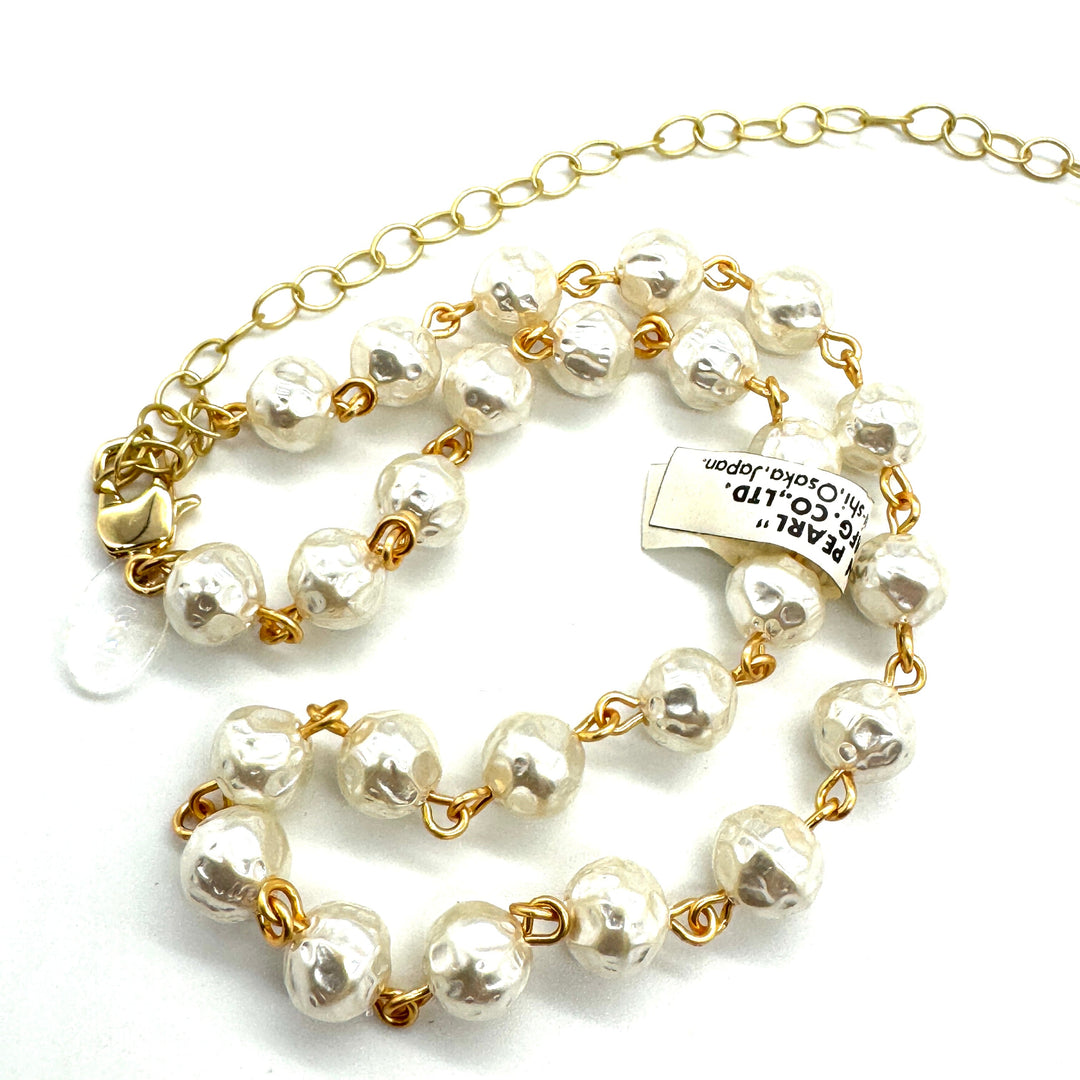 Wabi Pearl Amelia Necklace by Lettie Lovendale (Ships in 2-3 Weeks)