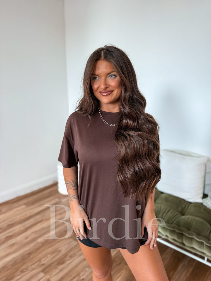 Barethread Tee in Brown by Birdie (Ships in 2-3 Weeks)