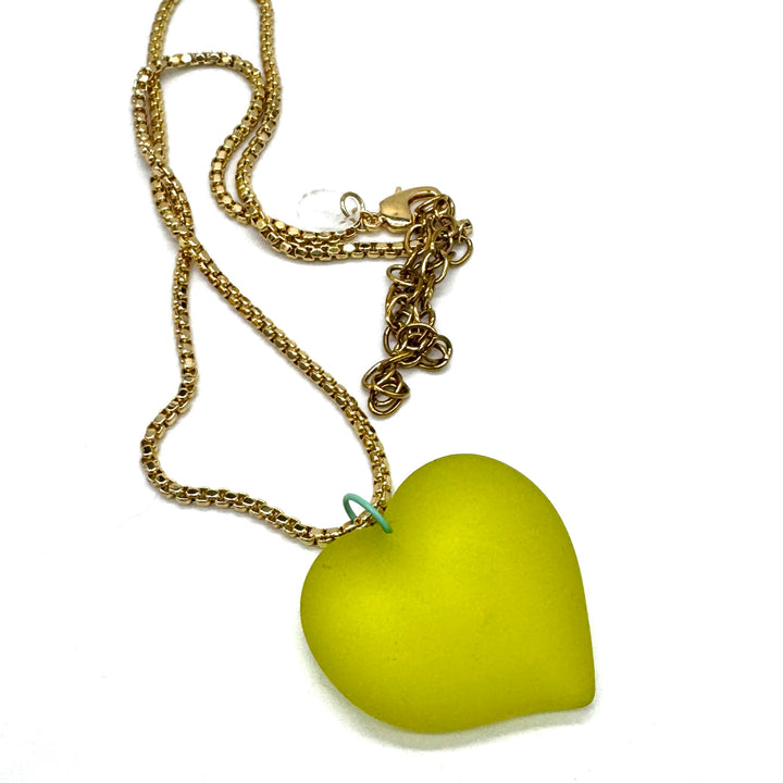 Wavy Heart Necklace by Leetie Lovendale (Preorder: Ships in 2-3 Weeks)