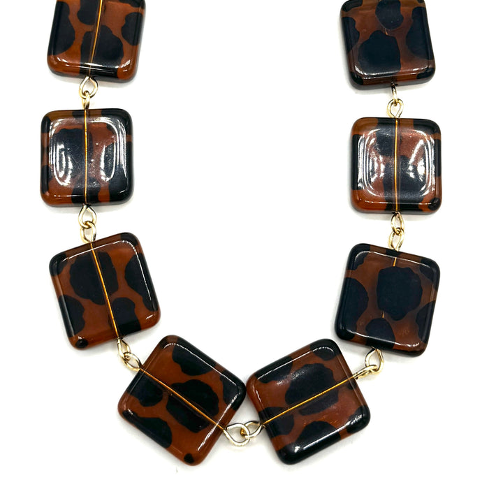 Leopard Lady Amelia Necklace by Leetie Lovendale (Preorder: Ships in 2-3 Weeks)