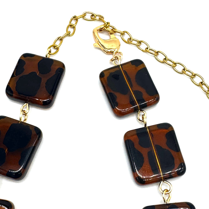 Leopard Lady Amelia Necklace by Leetie Lovendale (Preorder: Ships in 2-3 Weeks)
