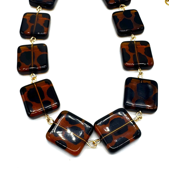 Leopard Lady Amelia Necklace by Leetie Lovendale (Preorder: Ships in 2-3 Weeks)