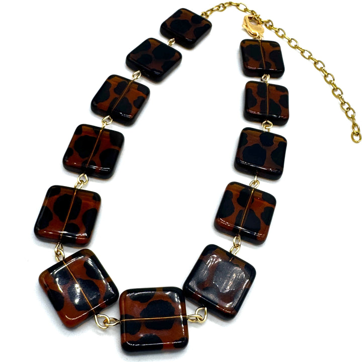 Leopard Lady Amelia Necklace by Leetie Lovendale (Preorder: Ships in 2-3 Weeks)