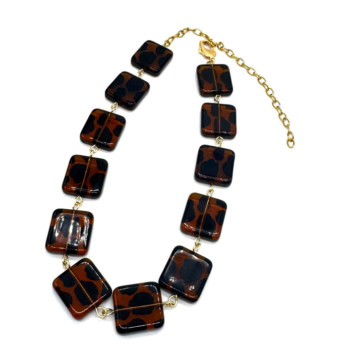 Leopard Lady Amelia Necklace by Leetie Lovendale (Preorder: Ships in 2-3 Weeks)