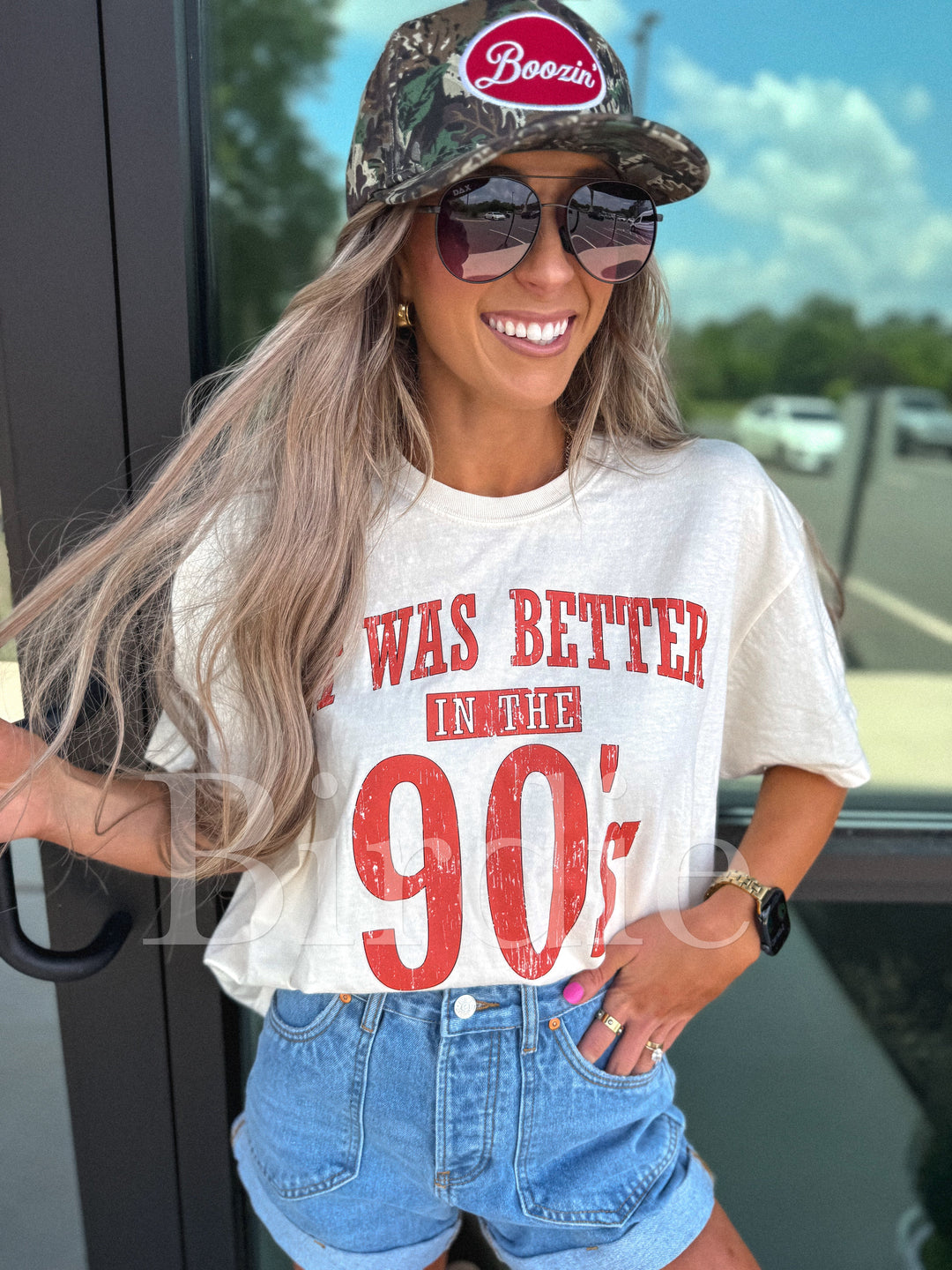 It Was Better In the 90's Boxy Graphic Tee on Ivory by Birdie (SEPT ARRAY: Ships in 3-4 Weeks)