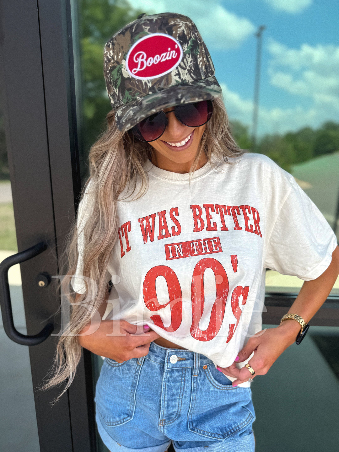 It Was Better In the 90's Boxy Graphic Tee on Ivory by Birdie (SEPT ARRAY: Ships in 3-4 Weeks)