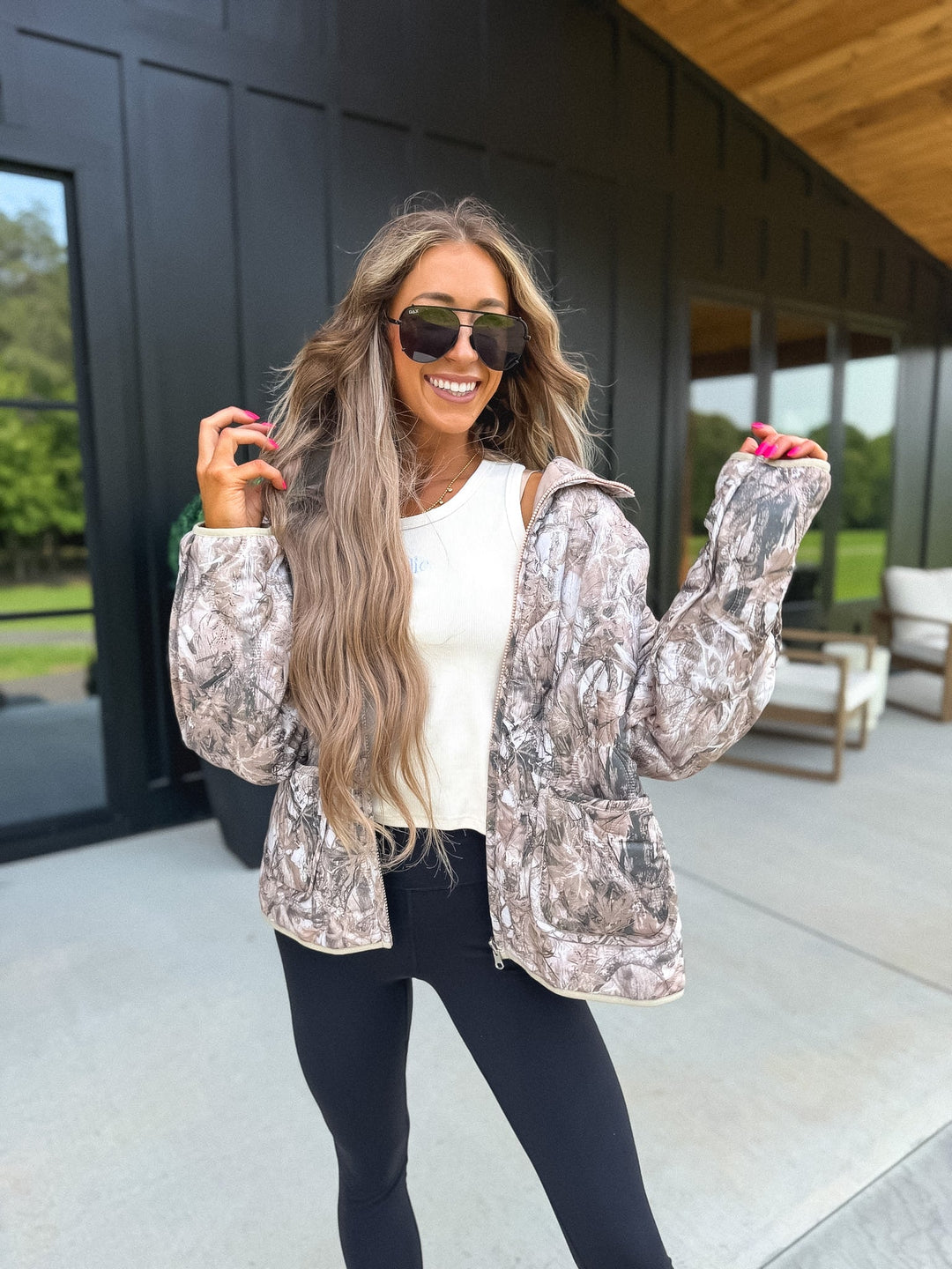 BIRDIE Cozy Cloud Jacket in Dark Camo by Birdie (SEPT ARRAY: Ships in 3-4 Weeks)