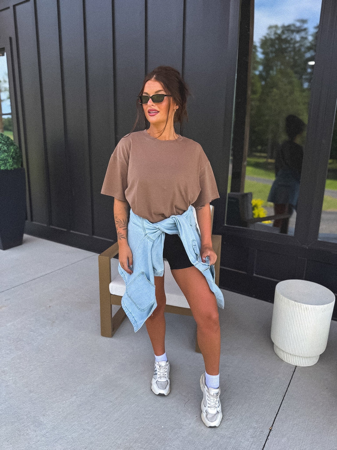 The Always Tee in Cocoa Bean by BIRDIE (Ships in 3-4 Weeks)