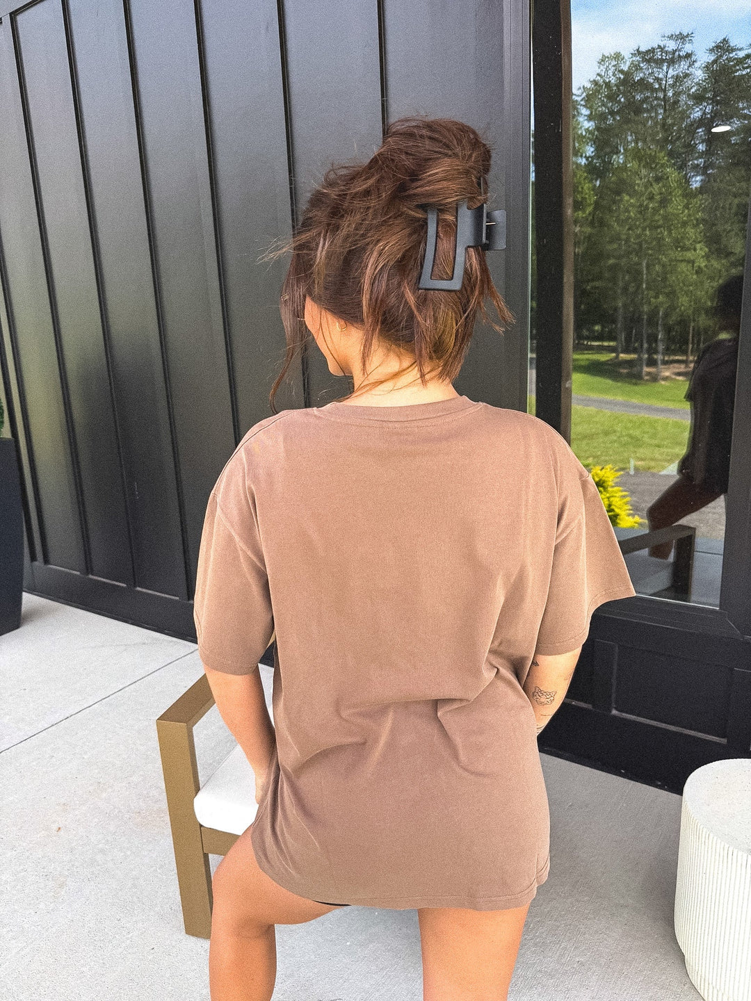 The Always Tee in Cocoa Bean by BIRDIE (Ships in 3-4 Weeks)