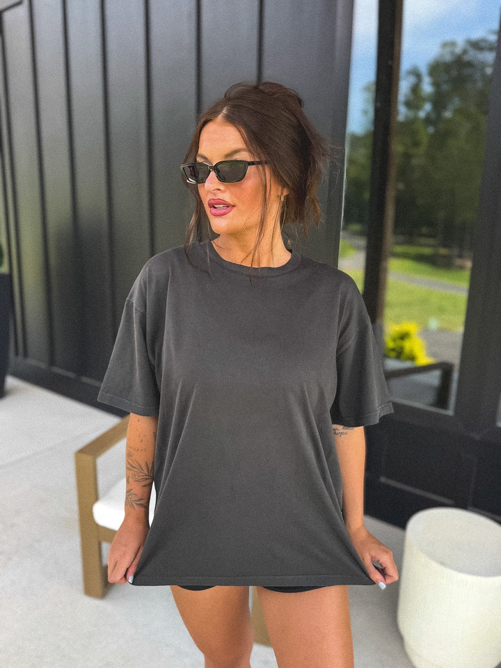 The Always Tee in Black Smoke by BIRDIE (Ships in 3-4 Weeks)