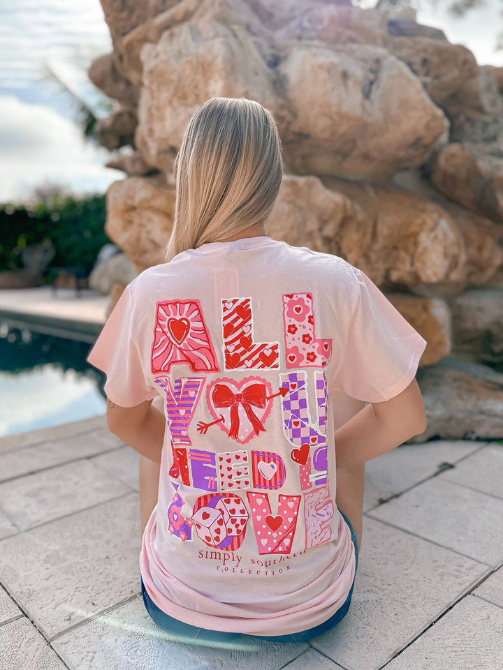 All You Need Is Love Short Sleeve Tee By Simply Southern